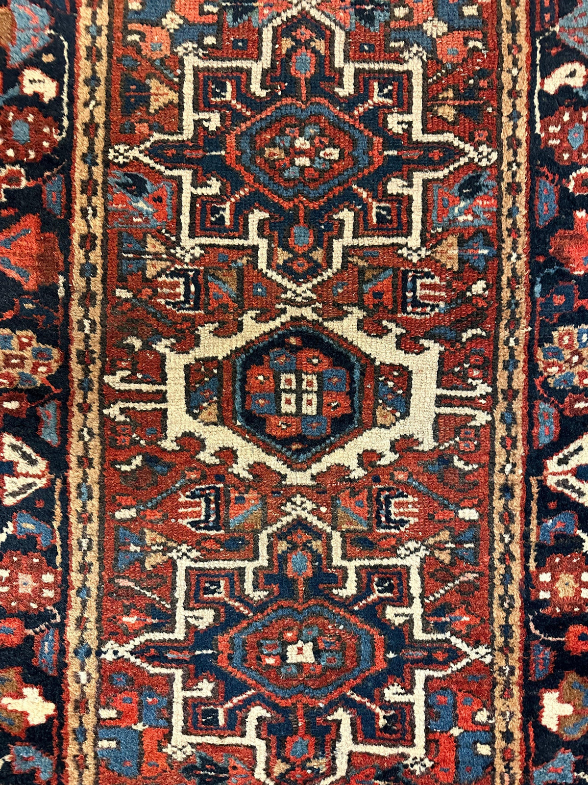 Vintage Persian Karaja Heriz Runner 24”x33” by Rugistan - product image 3 for Resin Society