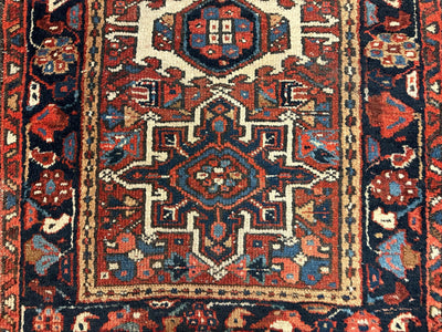 Vintage Persian Karaja Heriz Runner 24”x33” by Rugistan - product image 5 for Resin Society