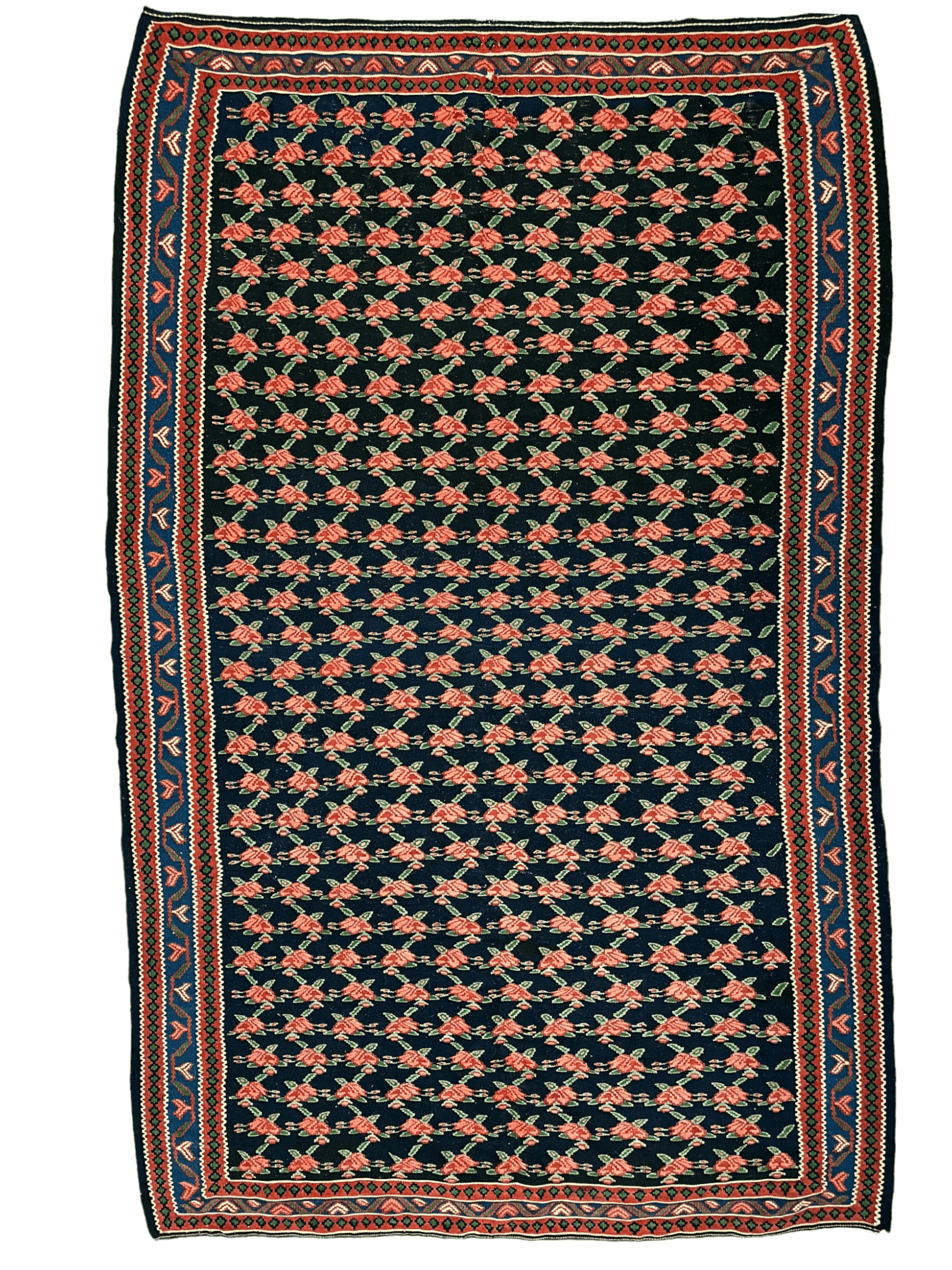 Vintage Persian Senneh Kilim 4’4” x 7’ by Rugistan - main product image for Resin Society