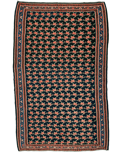 Vintage Persian Senneh Kilim 4’4” x 7’ by Rugistan - main product image for Resin Society