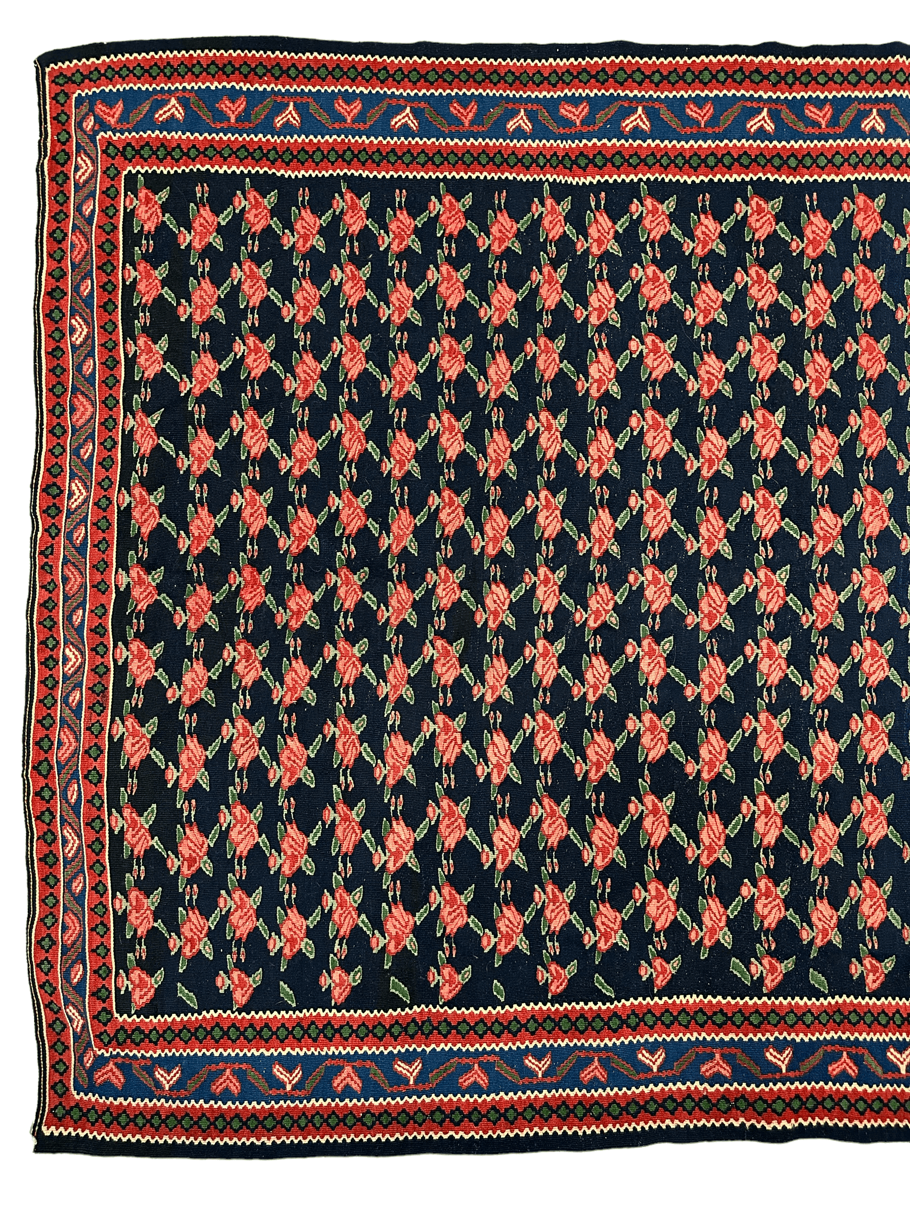Vintage Persian Senneh Kilim 4’4” x 7’ by Rugistan - product image 2 for Resin Society