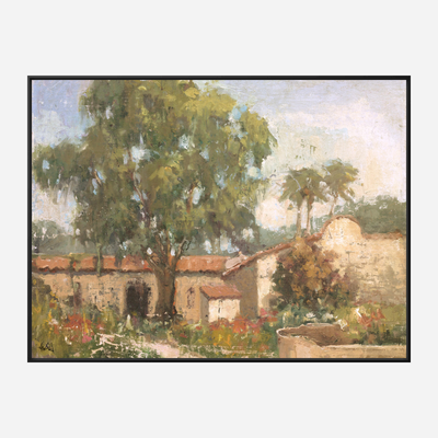 Vintage Spanish Villa Artist Enhanced Canvas Print by John Beard Collection - product image 5 for Resin Society