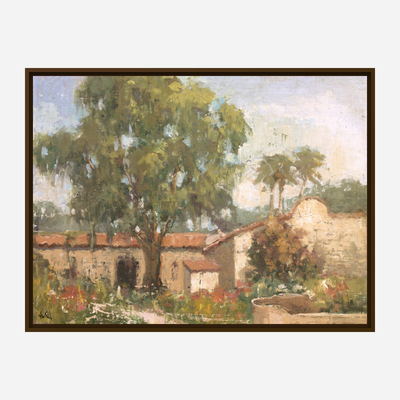 Vintage Spanish Villa Artist Enhanced Canvas Print by John Beard Collection - product image 7 for Resin Society
