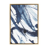 Sylvie Indigo Watercolor Framed Canvas by Amy Peterson Art Studio by kateandlaurel - product image 7 for Resin Society