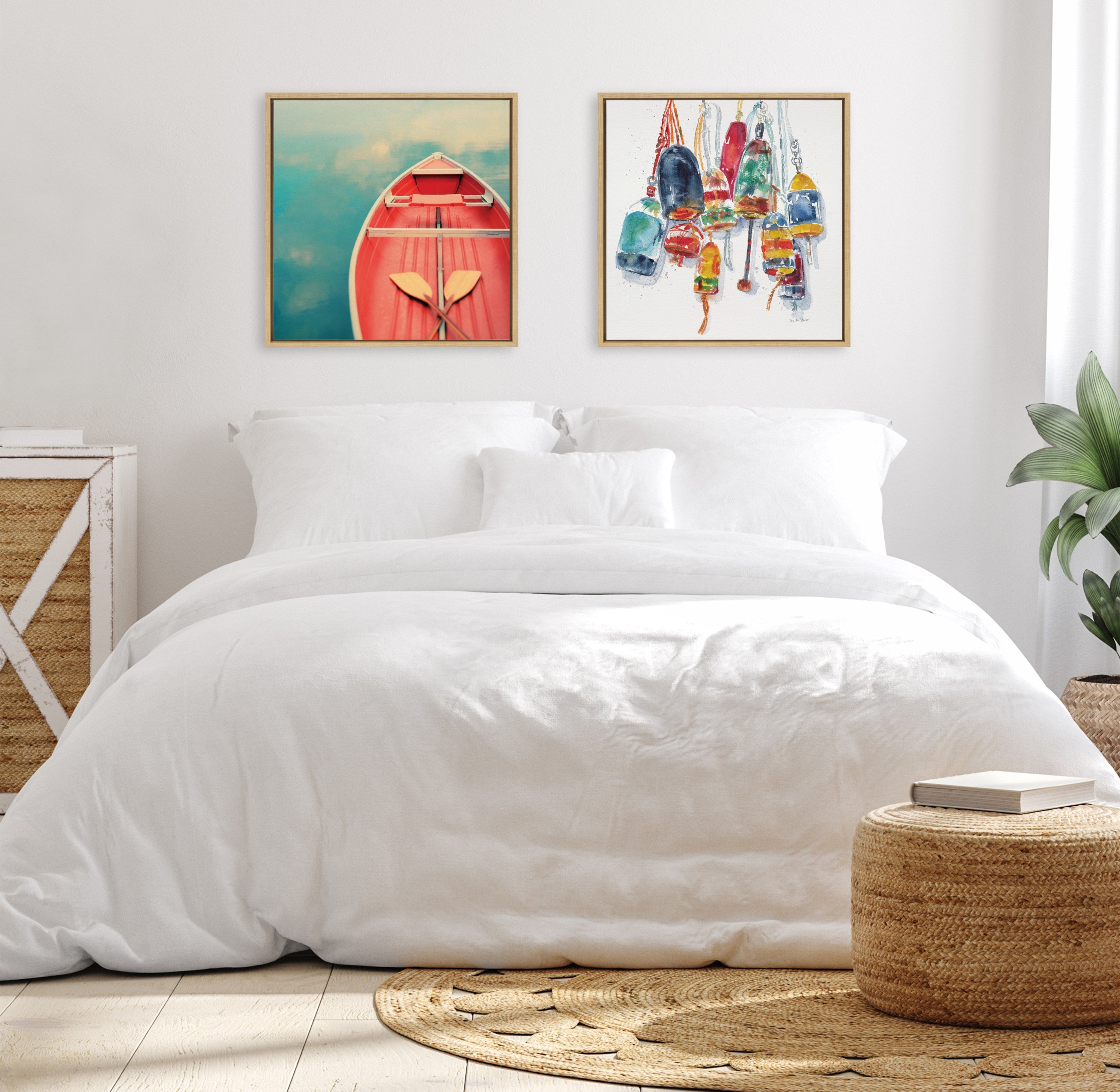 Sylvie Floating on a Cloud Framed Canvas by Alicia Bock