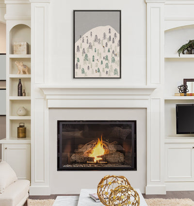 Sylvie New Nostalgia Skiers Framed Canvas by Hannah Beisang