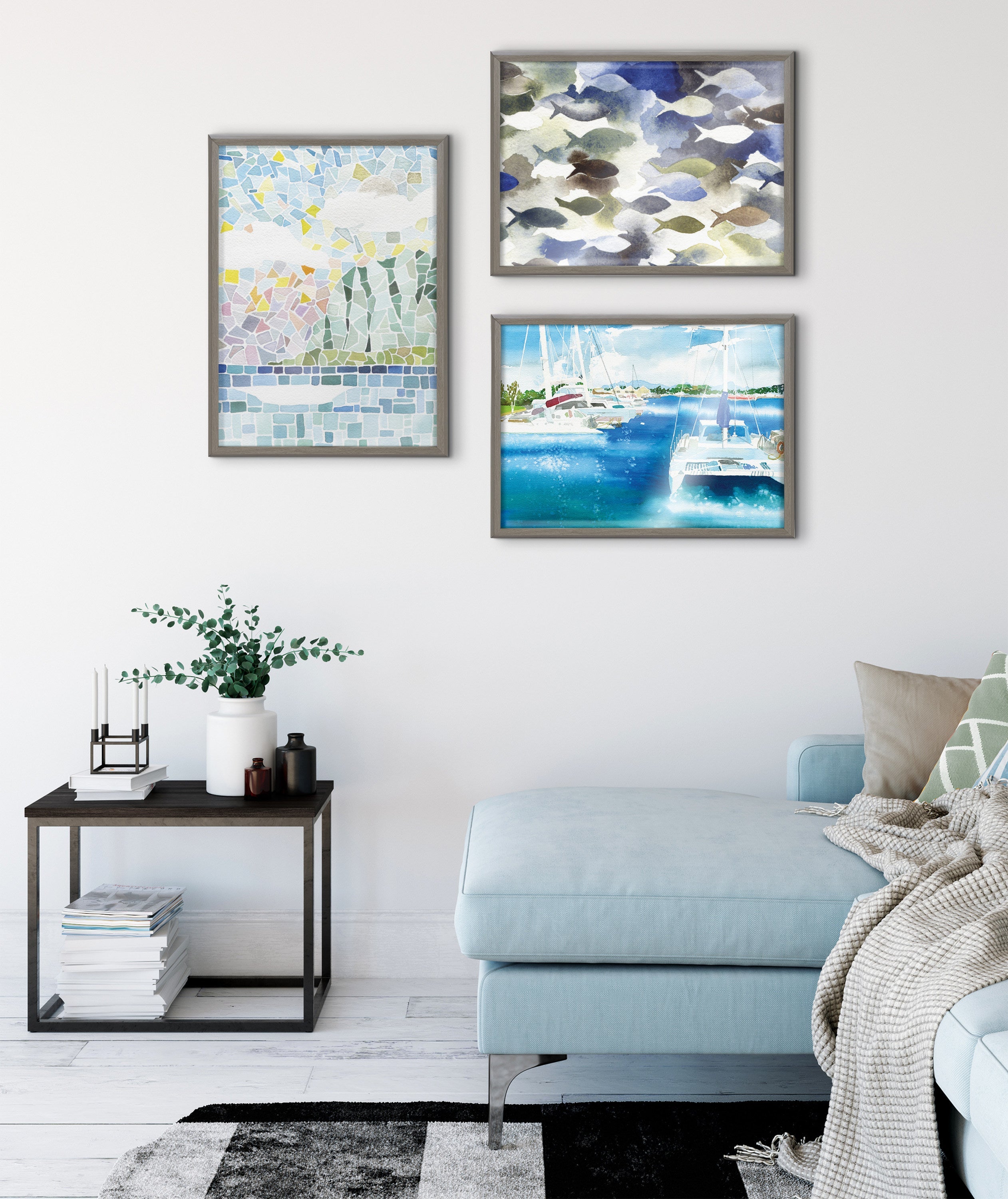 Blake Concurrent Framed Printed Glass by kateandlaurel - product image 5 for Resin Society