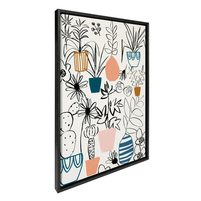 Sylvie Plant Kingdom Framed Canvas by kateandlaurel - product image 2 for Resin Society