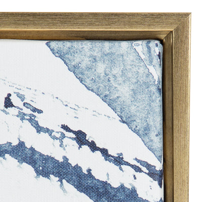 Sylvie Indigo Watercolor Framed Canvas by Amy Peterson Art Studio by kateandlaurel - product image 3 for Resin Society
