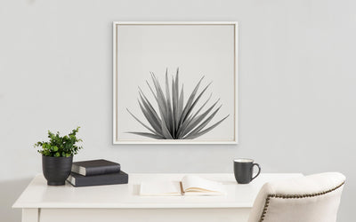 Sylvie Haze Agave Succulent Framed Canvas by The Creative Bunch Studio by kateandlaurel - product image 4 for Resin Society