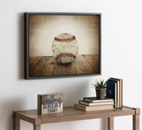 Sylvie Vintage Baseball Framed Canvas by kateandlaurel - product image 7 for Resin Society