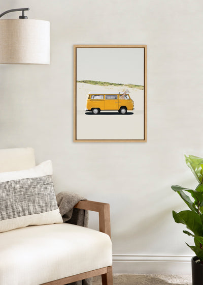 Sylvie Giraffe Adventure Framed Canvas by July Art Prints