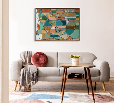 Sylvie Stardust Chords Framed Canvas by Leah Nadeau by kateandlaurel - product image 11 for Resin Society