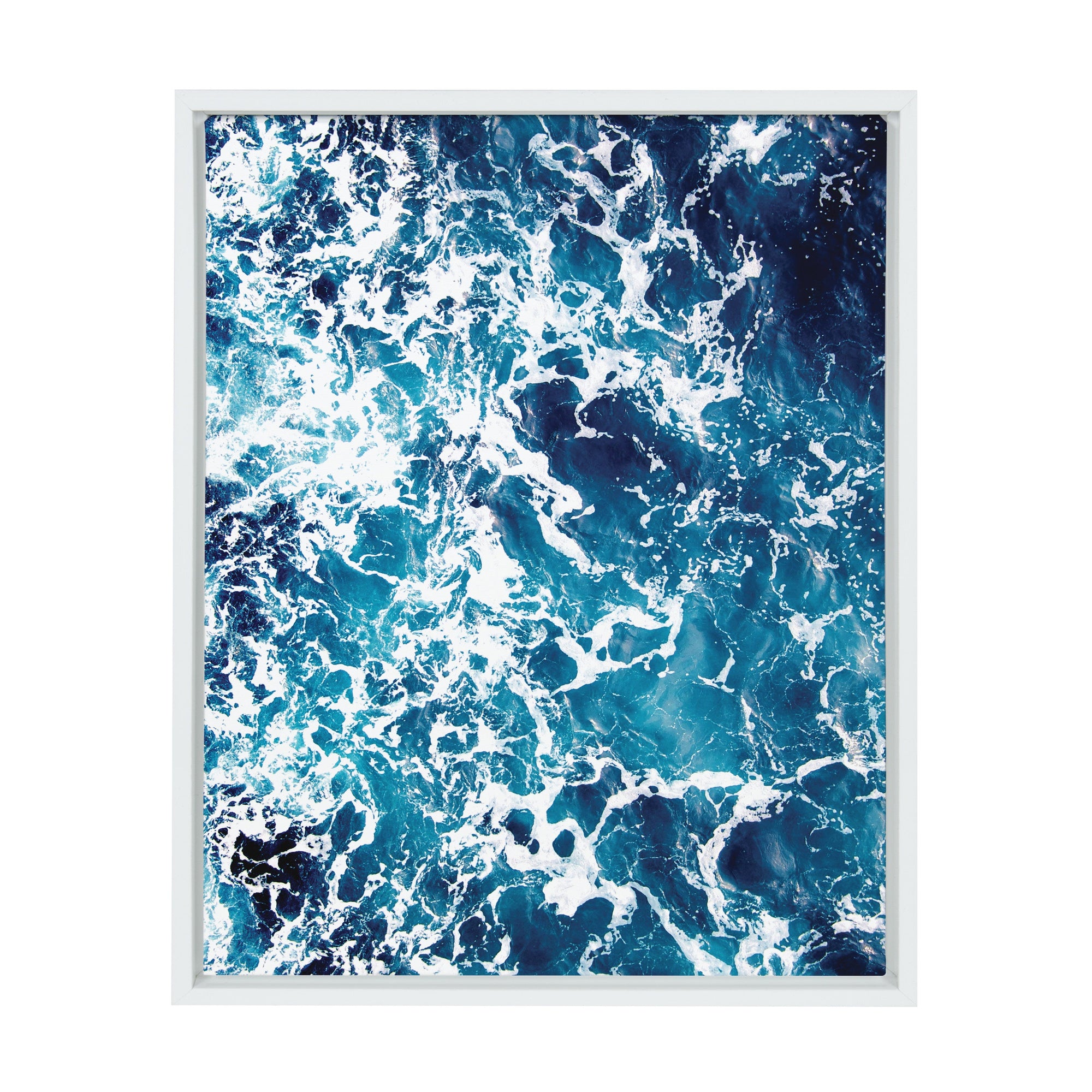 Sylvie Waves Framed Canvas by Simon Te Tai by kateandlaurel - product image 7 for Resin Society