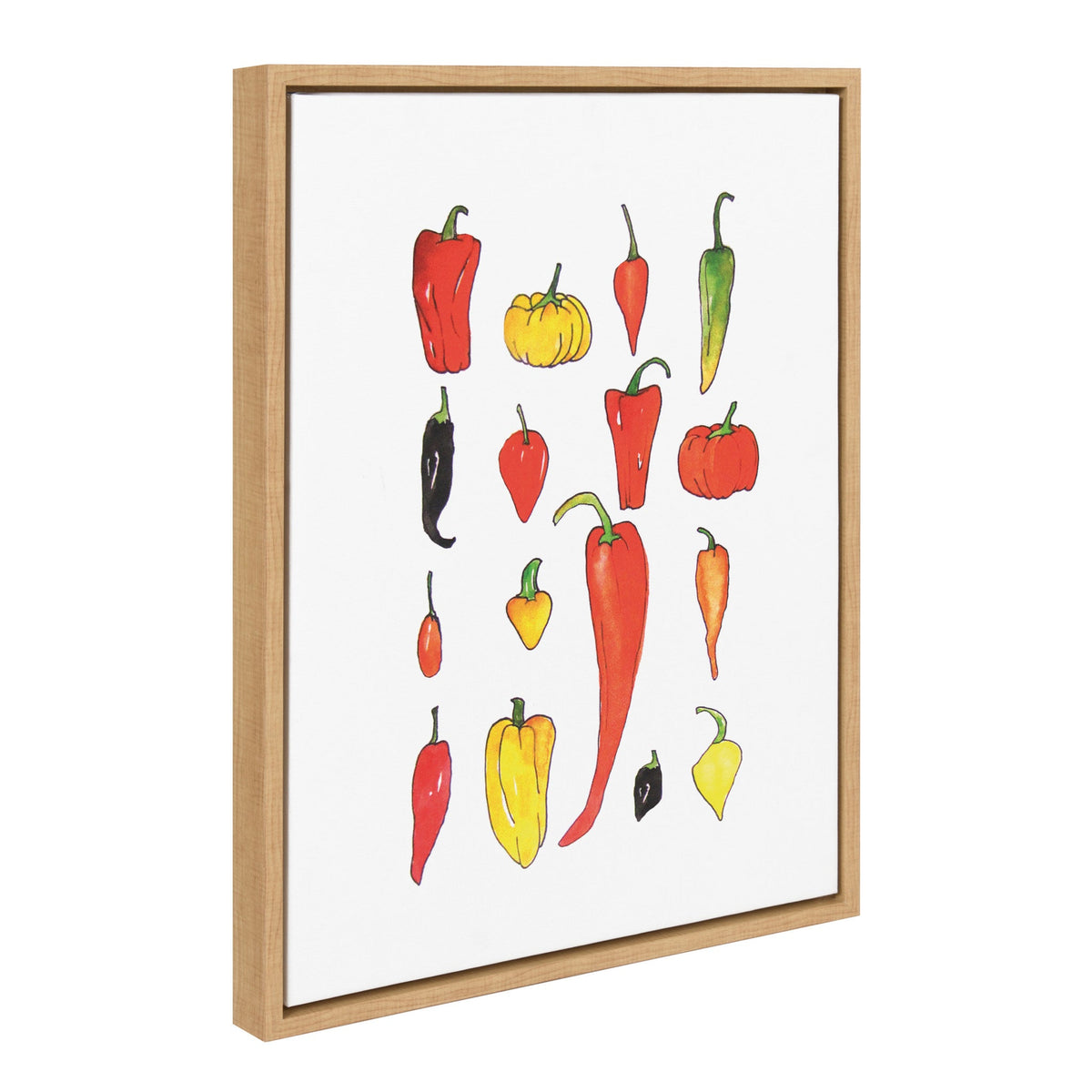 Sylvie Peppers Framed Canvas by kateandlaurel - product image 2 for Resin Society