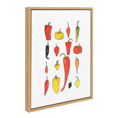 Sylvie Peppers Framed Canvas by kateandlaurel - product image 2 for Resin Society