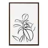 Sylvie Botanical Sketch Print No 1 Framed Canvas by The Creative Bunch by kateandlaurel - main product image for Resin Society