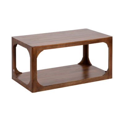 Kate and Laurel Dahl Rectangle Coffee Table in living room setting