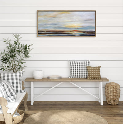 Sylvie Carolina Sunset Framed Canvas by kateandlaurel - product image 15 for Resin Society