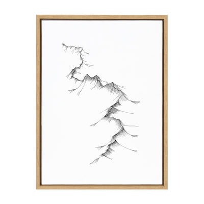 Sylvie Mountains Framed Canvas by kateandlaurel - product image 8 for Resin Society