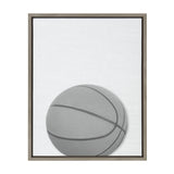 Sylvie Basketball Portrait Framed Canvas, Gray 18x24 by kateandlaurel - main product image for Resin Society