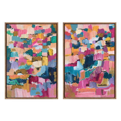 Sylvie Applause Framed Canvas Set by Leah Nadeau by kateandlaurel - product image 14 for Resin Society