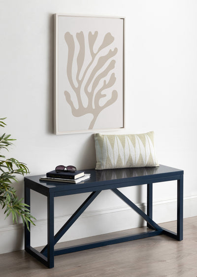Sylvie Abstract Coral Coastal Beige Framed Canvas by kateandlaurel - product image 4 for Resin Society