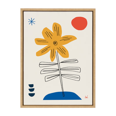 Sylvie Dancing with Flowers Framed Canvas by kateandlaurel - product image 2 for Resin Society