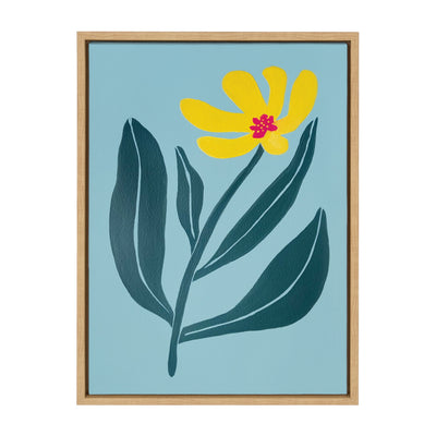 Sylvie Yellow Flower Framed Canvas by kateandlaurel - product image 8 for Resin Society