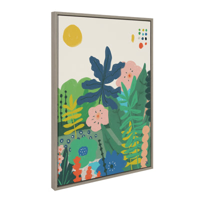 Sylvie Zen Garden 1 Framed Canvas by kateandlaurel - product image 2 for Resin Society