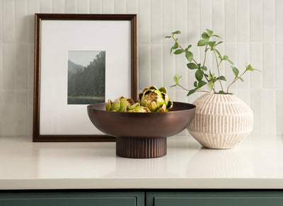 Rooks Ribbed Metal Bowl