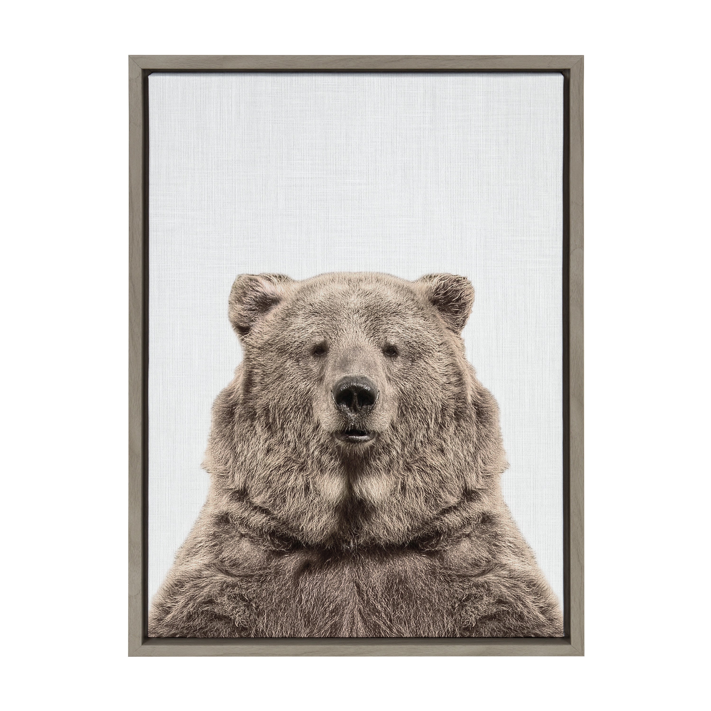 Sylvie Bear European Color Framed Canvas by kateandlaurel - product image 11 for Resin Society