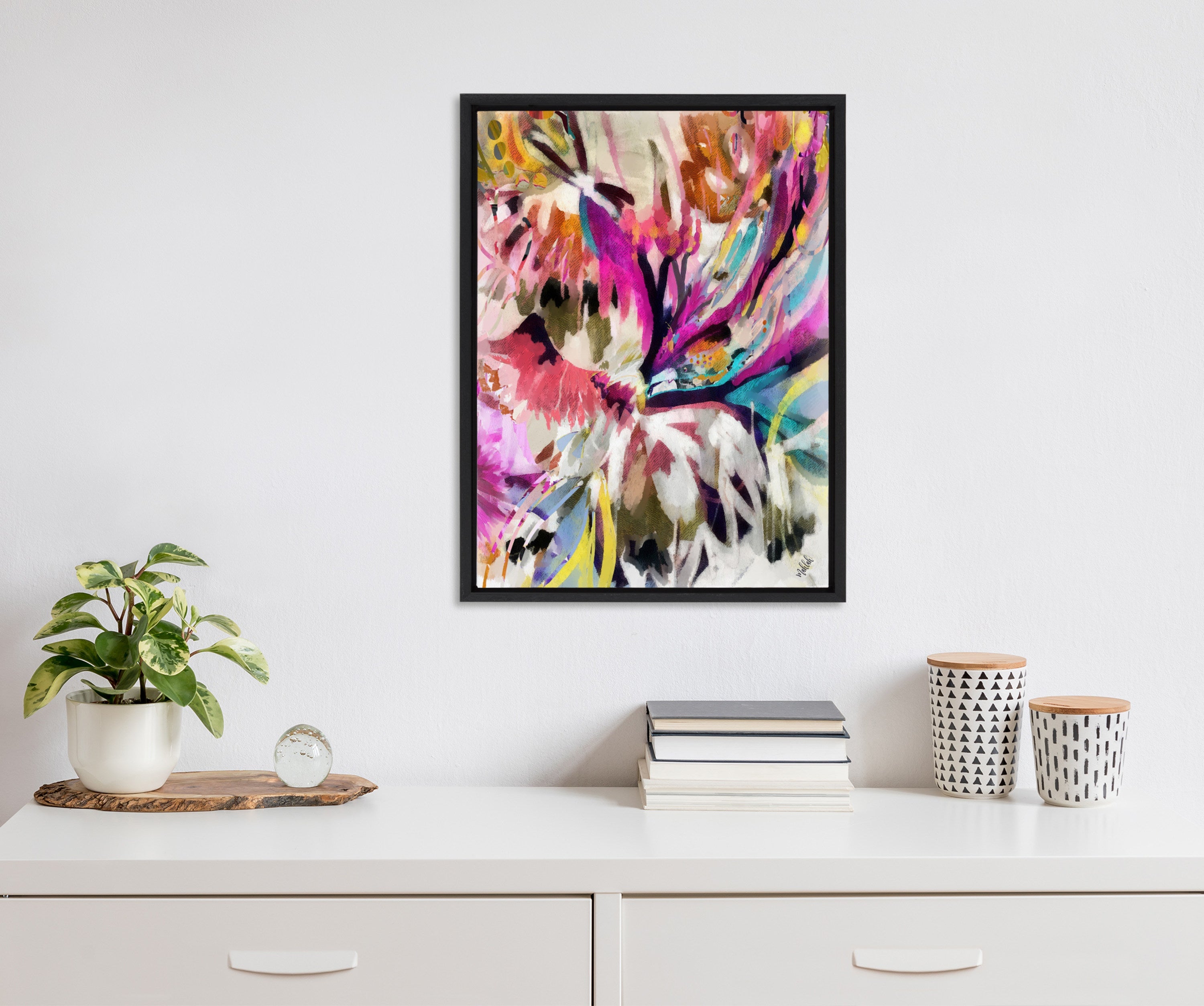 Sylvie Amaze Framed Canvas by Inkheart Designs