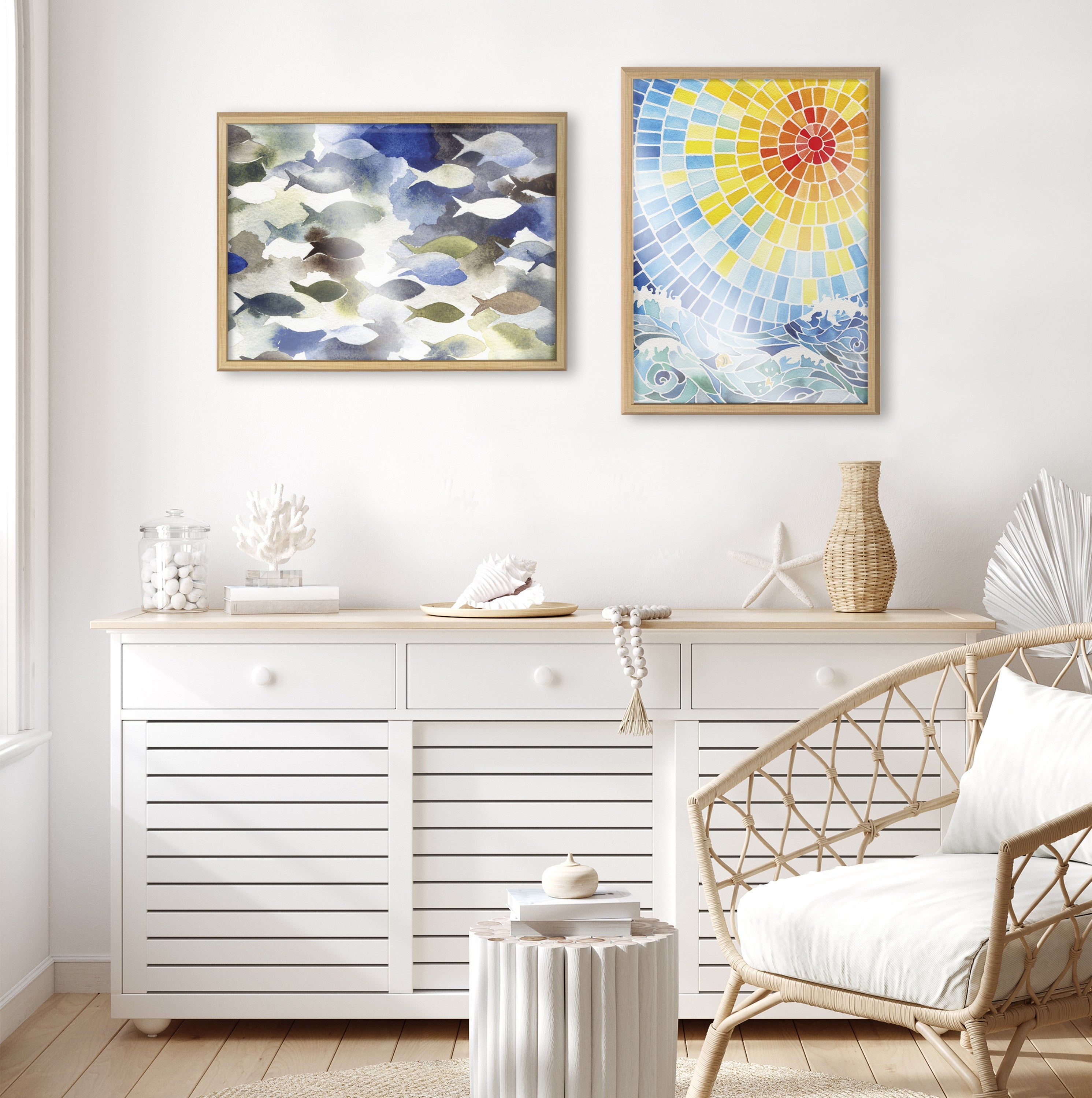 Blake Concurrent Framed Printed Glass by kateandlaurel - product image 11 for Resin Society