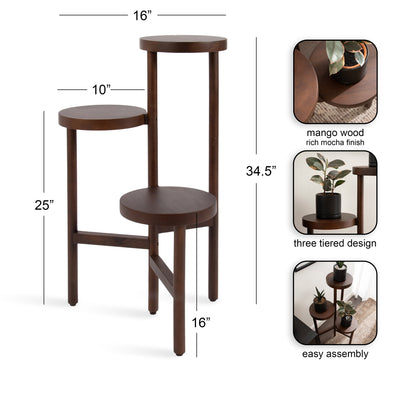 Fitley Wooden Plant Stand