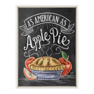 Sylvie American Apple Pie Framed Canvas by Valerie McKeehan of Lily and Val