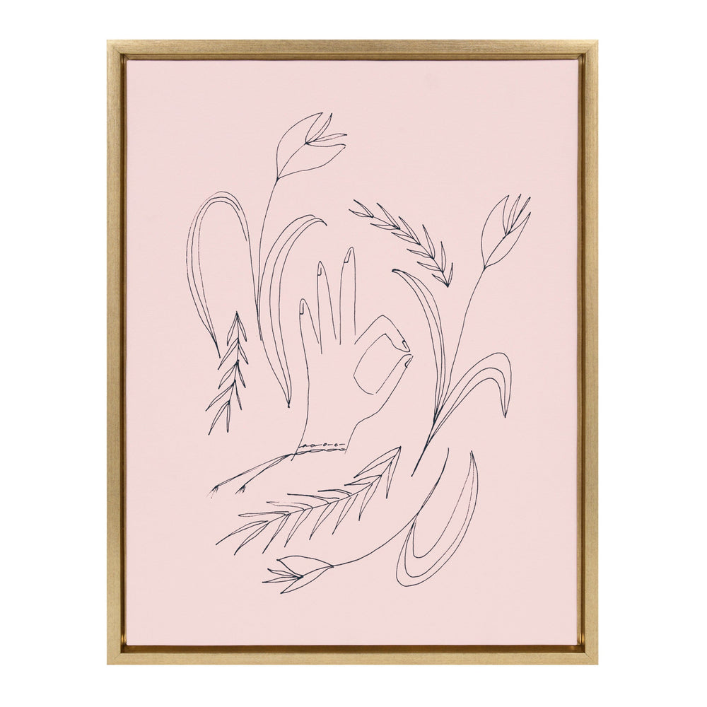 Sylvie We Are All OK Framed Canvas by kateandlaurel - main product image for Resin Society