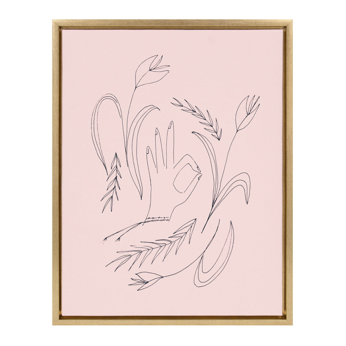 Sylvie We Are All OK Framed Canvas by kateandlaurel - main product image for Resin Society