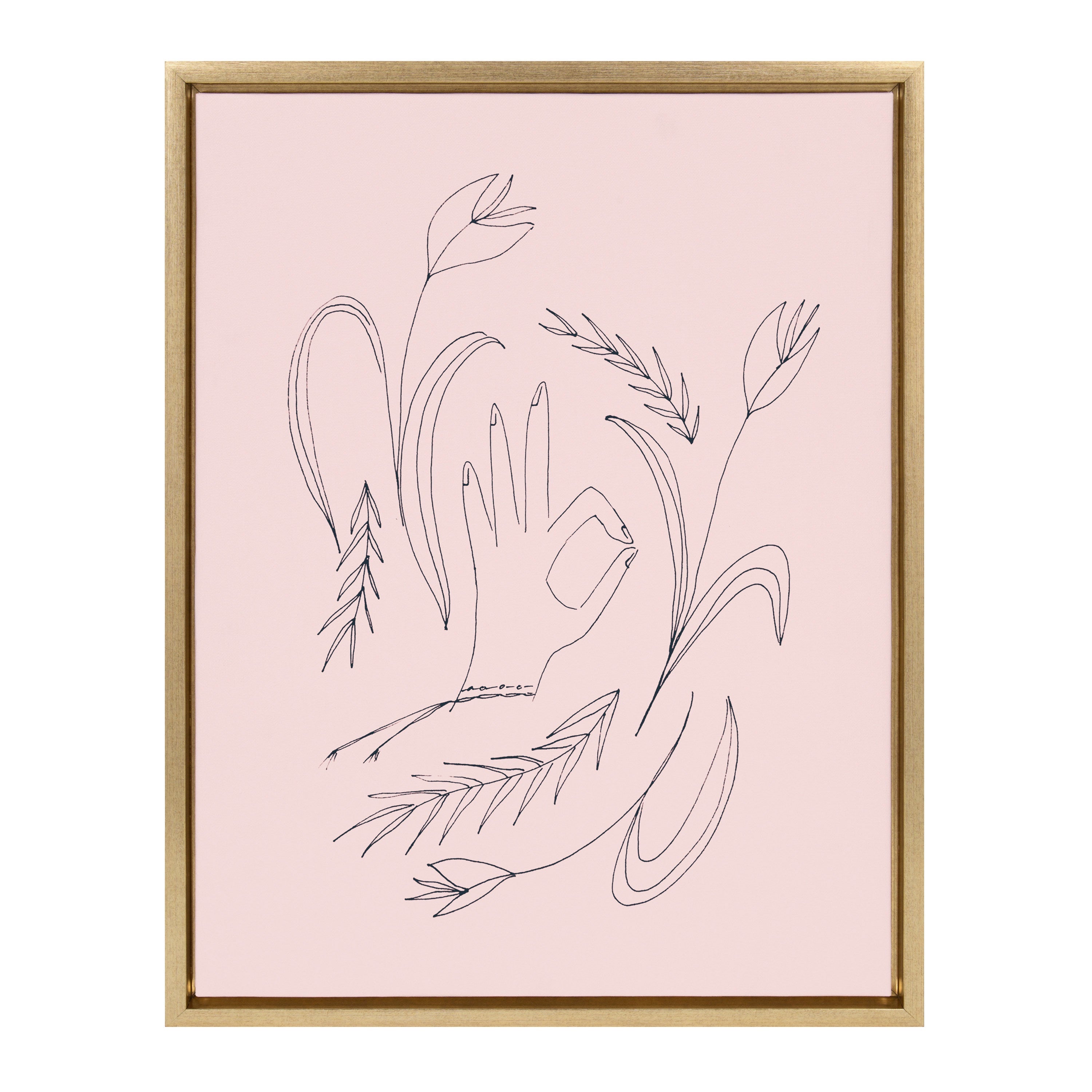 Sylvie We Are All OK Framed Canvas by kateandlaurel - product image 9 for Resin Society