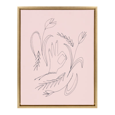 Sylvie We Are All OK Framed Canvas by kateandlaurel - product image 9 for Resin Society