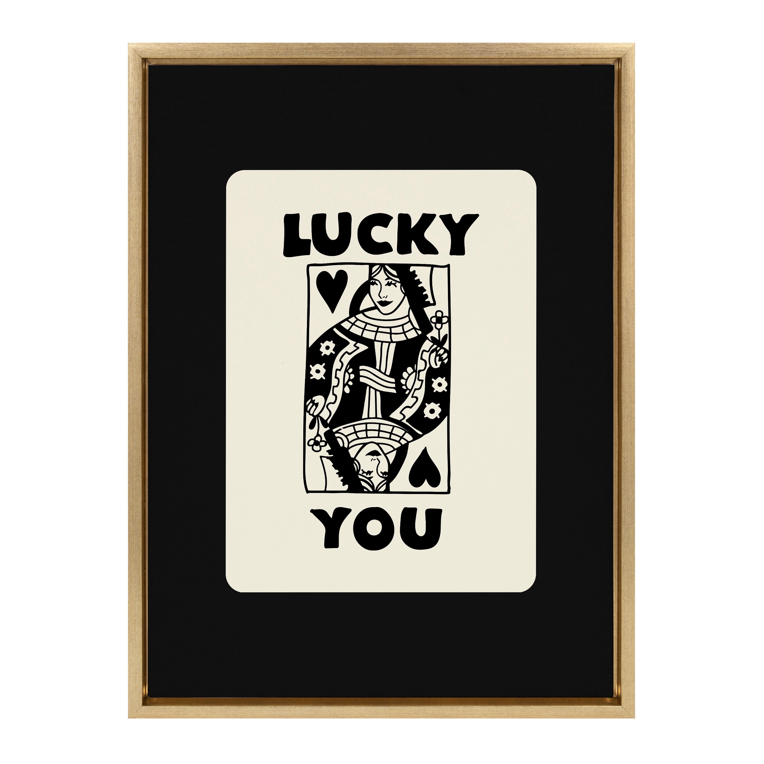 Sylvie Lucky You Framed Canvas by Honey Island Studio