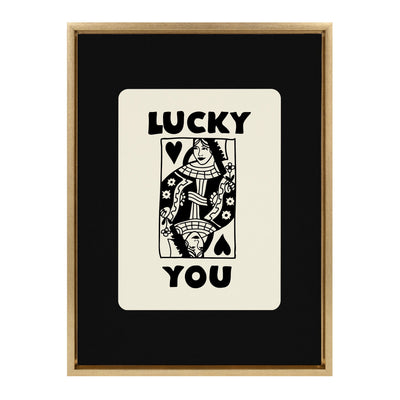 Sylvie Lucky You Framed Canvas by Honey Island Studio