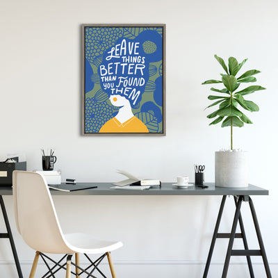 Sylvie Better Framed Canvas by Keely Reyes by kateandlaurel - product image 6 for Resin Society