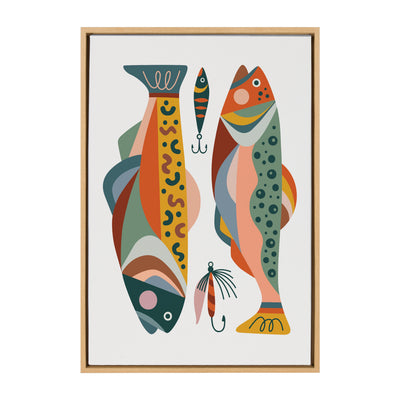 Sylvie Gone Fishing Framed Canvas by Rachel Lee of My Dream Wall