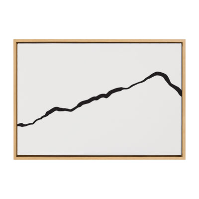 Sylvie Elevated Abstract Minimalist Mountain Landscape Framed Canvas by kateandlaurel - product image 14 for Resin Society