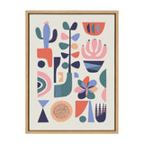 Sylvie Mid Century Succulents Framed Canvas by kateandlaurel - product image 9 for Resin Society