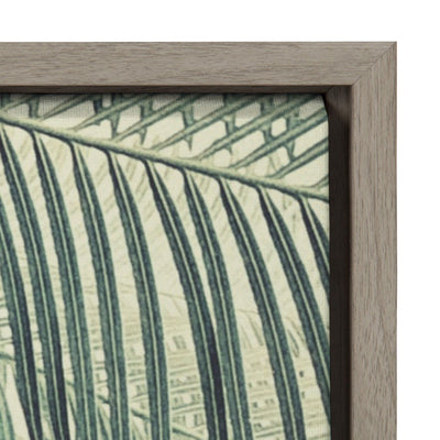 Sylvie Vintage Tropical Palms Good Vibes Only Framed Canvas by kateandlaurel - product image 3 for Resin Society
