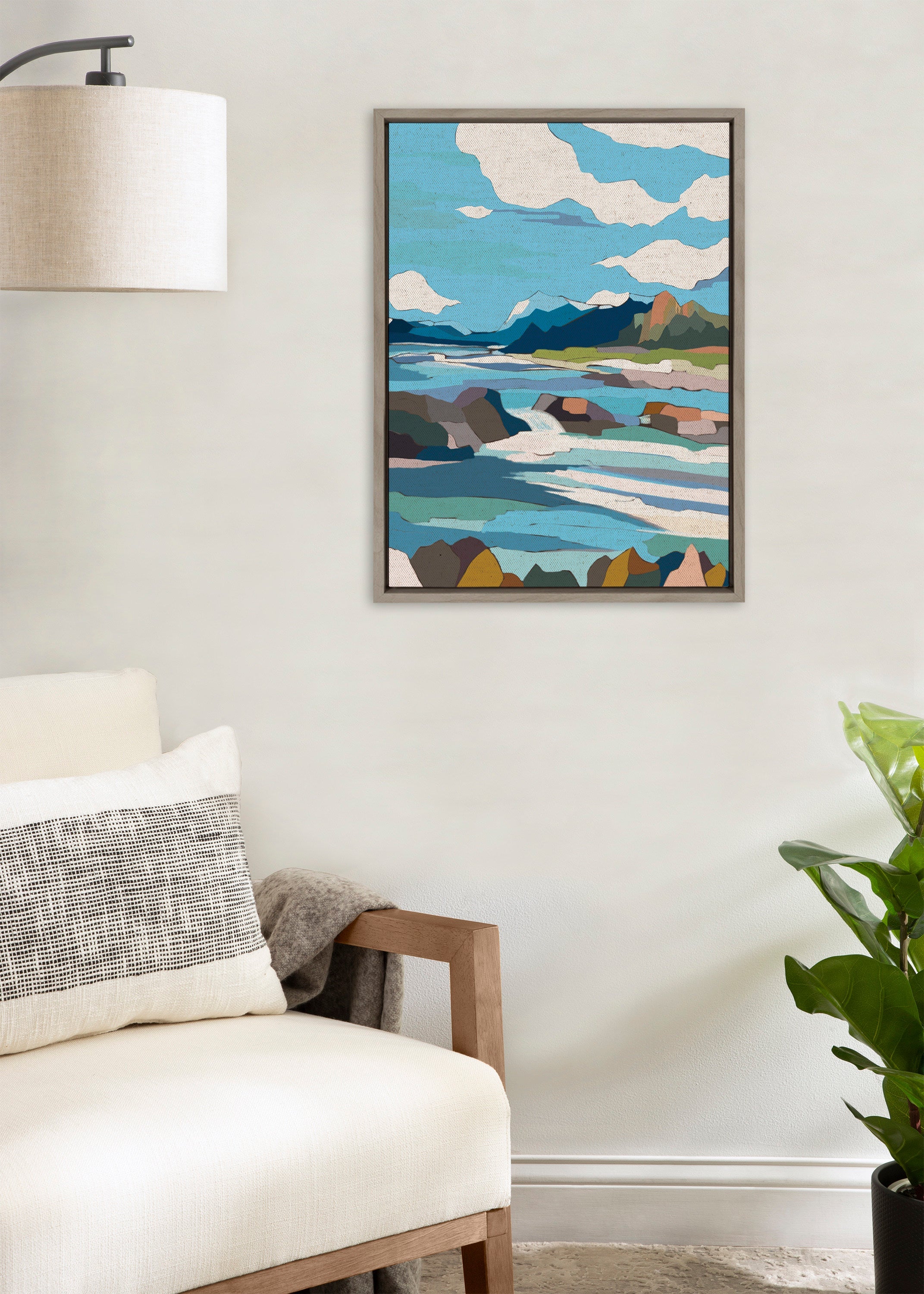 Sylvie Brienz Framed Canvas by Nikita Jariwala
