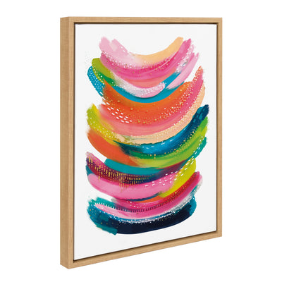Sylvie Bright Abstract Framed Canvas