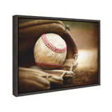 Sylvie Baseball Glove Framed Canvas by kateandlaurel - product image 2 for Resin Society
